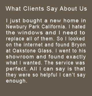 Read about reviews from clients that use Glass Simi Valley Oakstone Glass